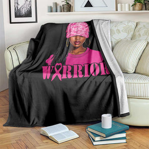 African American Warrior Breast Cancer Throw Blanket Pink Ribbon TS11 Print Your Wear