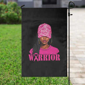 African American Warrior Breast Cancer Garden Flag Pink Ribbon TS11 Print Your Wear