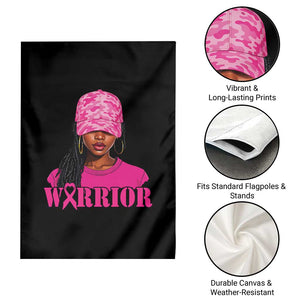 African American Warrior Breast Cancer Garden Flag Pink Ribbon TS11 Print Your Wear