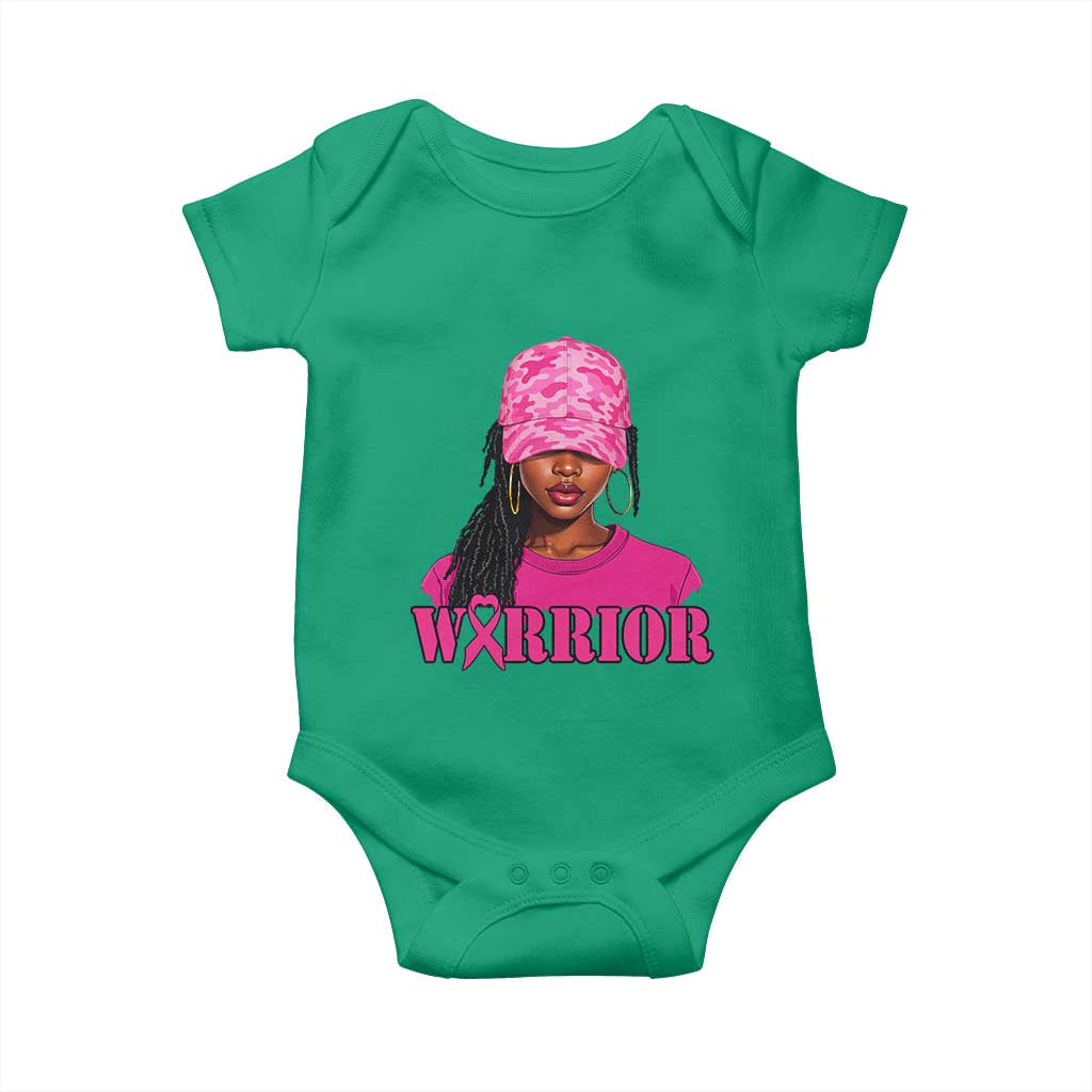 African American Warrior Breast Cancer Baby Onesie Pink Ribbon TS11 Irish Green Print Your Wear