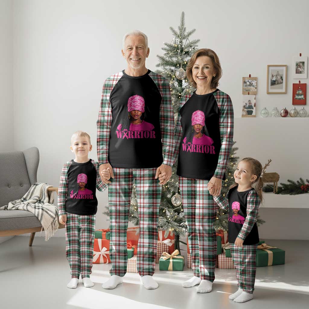 African American Warrior Breast Cancer Plaid Pajama Set Pink Ribbon TS11 Christmas Plaid Print Your Wear