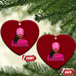 African American Warrior Breast Cancer Ceramic Ornament Pink Ribbon TS11 Print Your Wear