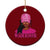African American Warrior Breast Cancer Ceramic Ornament Pink Ribbon TS11 1pc Red Print Your Wear