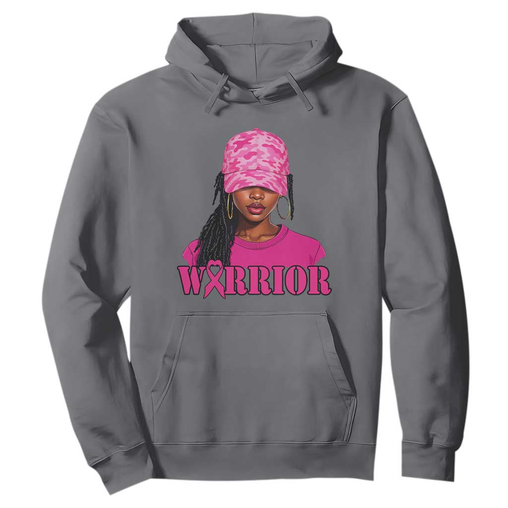 African American Warrior Breast Cancer Hoodie Pink Ribbon TS11 Charcoal Print Your Wear