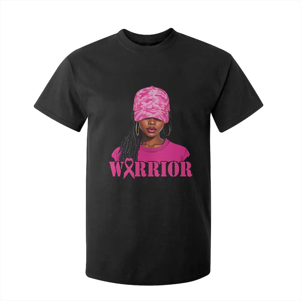 African American Warrior Breast Cancer T Shirt For Kid Pink Ribbon TS11 Black Print Your Wear