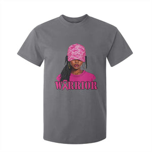 African American Warrior Breast Cancer T Shirt For Kid Pink Ribbon TS11 Charcoal Print Your Wear