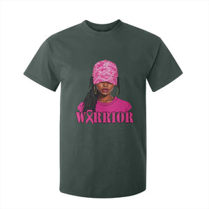 African American Warrior Breast Cancer T Shirt For Kid Pink Ribbon TS11 Dark Forest Green Print Your Wear