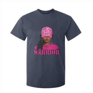 African American Warrior Breast Cancer T Shirt For Kid Pink Ribbon TS11 Navy Print Your Wear