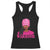 African American Warrior Breast Cancer Racerback Tank Top Pink Ribbon TS11 Black Print Your Wear