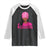 African American Warrior Breast Cancer Raglan Shirt Pink Ribbon TS11 Black White Print Your Wear