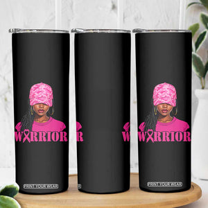 African American Warrior Breast Cancer Skinny Tumbler Pink Ribbon TS11 Print Your Wear