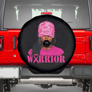 African American Warrior Breast Cancer Spare Tire Cover Pink Ribbon TS11 Black Print Your Wear