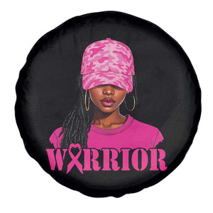 African American Warrior Breast Cancer Spare Tire Cover Pink Ribbon TS11 Print Your Wear