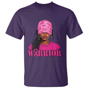 African American Warrior Breast Cancer T Shirt Pink Ribbon TS11 Purple Print Your Wear