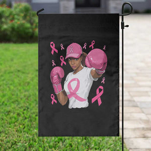 African American Fighter Breast Cancer Awareness Garden Flag Pink Ribbon TS11 Print Your Wear
