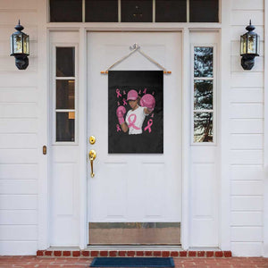 African American Fighter Breast Cancer Awareness Garden Flag Pink Ribbon TS11 Print Your Wear