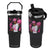 African American Fighter Breast Cancer Awareness Flip Straw Tumbler Pink Ribbon TS11 One Size: 30 oz Black Print Your Wear