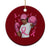 African American Fighter Breast Cancer Awareness Ceramic Ornament Pink Ribbon TS11 1pc Red Print Your Wear