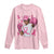 African American Fighter Breast Cancer Awareness Long Sleeve Shirt Pink Ribbon TS11 Light Pink Print Your Wear