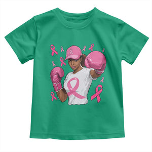 African American Fighter Breast Cancer Awareness Toddler T Shirt Pink Ribbon TS11 Irish Green Print Your Wear