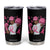 African American Fighter Breast Cancer Awareness Tumbler Cup Pink Ribbon TS11 Black Print Your Wear
