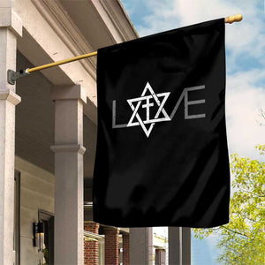 Love Jewish Messianic Christian Cross Star Of David Garden Flag TS11 Print Your Wear