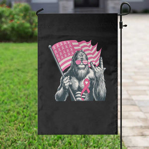 Funny Bigfoot Breast Cancer Awareness Garden Flag Sasquatch Pink Ribbon TS11 Print Your Wear