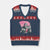 Funny Bigfoot Breast Cancer Awareness V-Neck Knit Sweater Vest Sasquatch Pink Ribbon TS11 Navy Red Print Your Wear