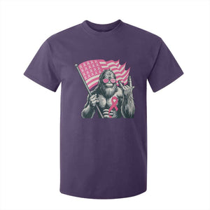 Funny Bigfoot Breast Cancer Awareness T Shirt For Kid Sasquatch Pink Ribbon TS11 Purple Print Your Wear