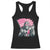 Funny Bigfoot Breast Cancer Awareness Racerback Tank Top Sasquatch Pink Ribbon TS11 Black Print Your Wear