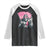 Funny Bigfoot Breast Cancer Awareness Raglan Shirt Sasquatch Pink Ribbon TS11 Black White Print Your Wear