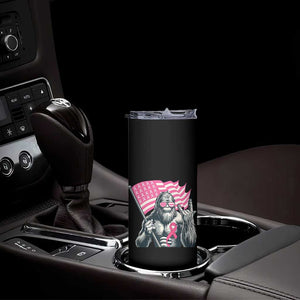 Funny Bigfoot Breast Cancer Awareness Skinny Tumbler Sasquatch Pink Ribbon TS11 Print Your Wear