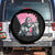 Funny Bigfoot Breast Cancer Awareness Spare Tire Cover Sasquatch Pink Ribbon TS11 No hole Black Print Your Wear