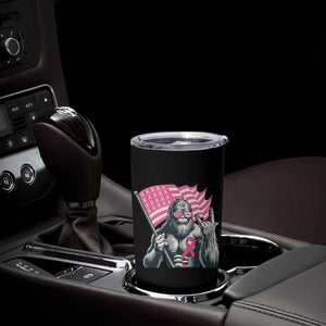 Funny Bigfoot Breast Cancer Awareness Tumbler Cup Sasquatch Pink Ribbon TS11 Print Your Wear