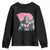 Funny Bigfoot Breast Cancer Awareness Youth Sweatshirt Sasquatch Pink Ribbon TS11 Black Print Your Wear