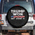 Trump Won Get Over It Spare Tire Cover US Election 2024 American Flag TS11 No hole Black Print Your Wear