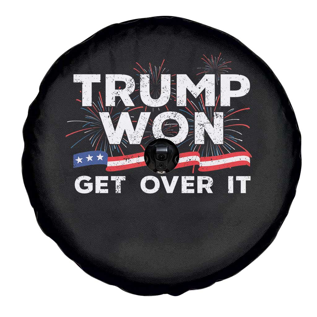 Trump Won Get Over It Spare Tire Cover US Election 2024 American Flag TS11 Print Your Wear