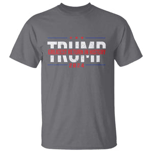Trump Supporter T Shirt Trump Greatest Return In History 2024 TS11 Charcoal Print Your Wear