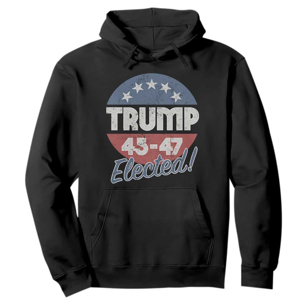 Trump For President Hoodie Trump Elected 45 47 American Flag TS11 Black Print Your Wear