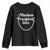 Harris Supporter Youth Sweatshirt Madam President 2024 First Female President Election TS11 Black Print Your Wear