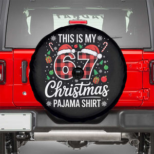 This Is My 67 Christmas Pajama Spare Tire Cover Six Seven Meme Xmas TS11 Black Print Your Wear