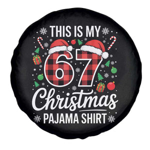 This Is My 67 Christmas Pajama Spare Tire Cover Six Seven Meme Xmas TS11 Print Your Wear