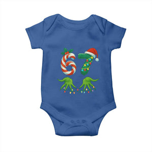 Funny Six Seven Christmas 67 Meme Gen Alpha Slang Elf Hands Baby Onesie TS11 Royal Blue Print Your Wear