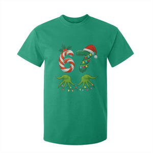 Funny Six Seven Christmas 67 Meme Gen Alpha Slang Elf Hands T Shirt For Kid TS11 Irish Green Print Your Wear