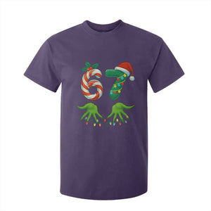 Funny Six Seven Christmas 67 Meme Gen Alpha Slang Elf Hands T Shirt For Kid TS11 Purple Print Your Wear