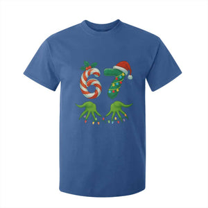 Funny Six Seven Christmas 67 Meme Gen Alpha Slang Elf Hands T Shirt For Kid TS11 Royal Blue Print Your Wear