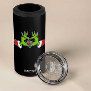 Funny Six Seven Christmas 67 Meme Gen Alpha Elf Heart Hands 4 in 1 Can Cooler Tumbler TS11 Print Your Wear
