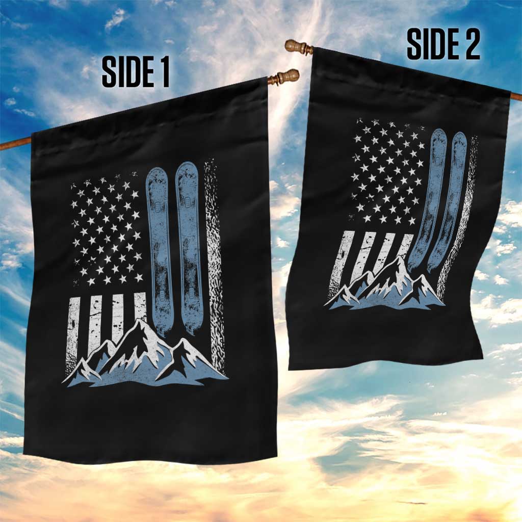 Funny Snowboarding Garden Flag Vintage American Flag Snowboard Winter Sport TS11 Print Your Wear