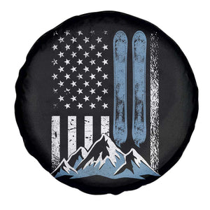 Funny Snowboarding Spare Tire Cover Vintage American Flag Snowboard Winter Sport TS11 Print Your Wear
