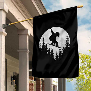 Funny Snowboard Cowboy Moon Snowboarding Winter Sports Garden Flag TS11 Print Your Wear